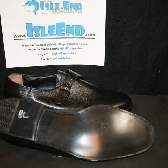 Barclay Black Loafer Dress Shoes with Buckle Used - Picture 16 of 16